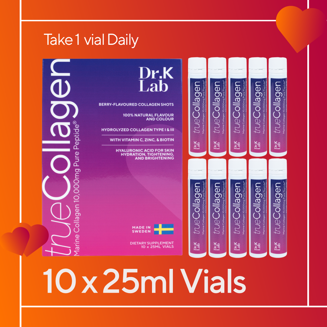 Dr. K Lab Marine Collagen 10,000mg Pure Peptide® Berry Flavor 25 ml x 10 vials Low Molecular Weight 2000 Da